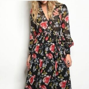 Xtaren floral maxi dress